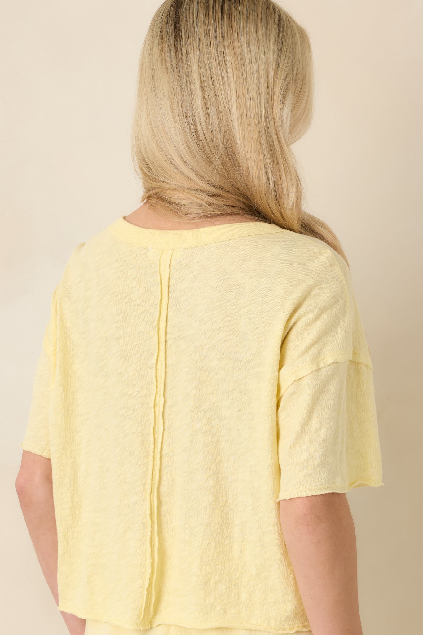 Z Supply Sunnyside Yellow Cotton Everyday Pocket Tee