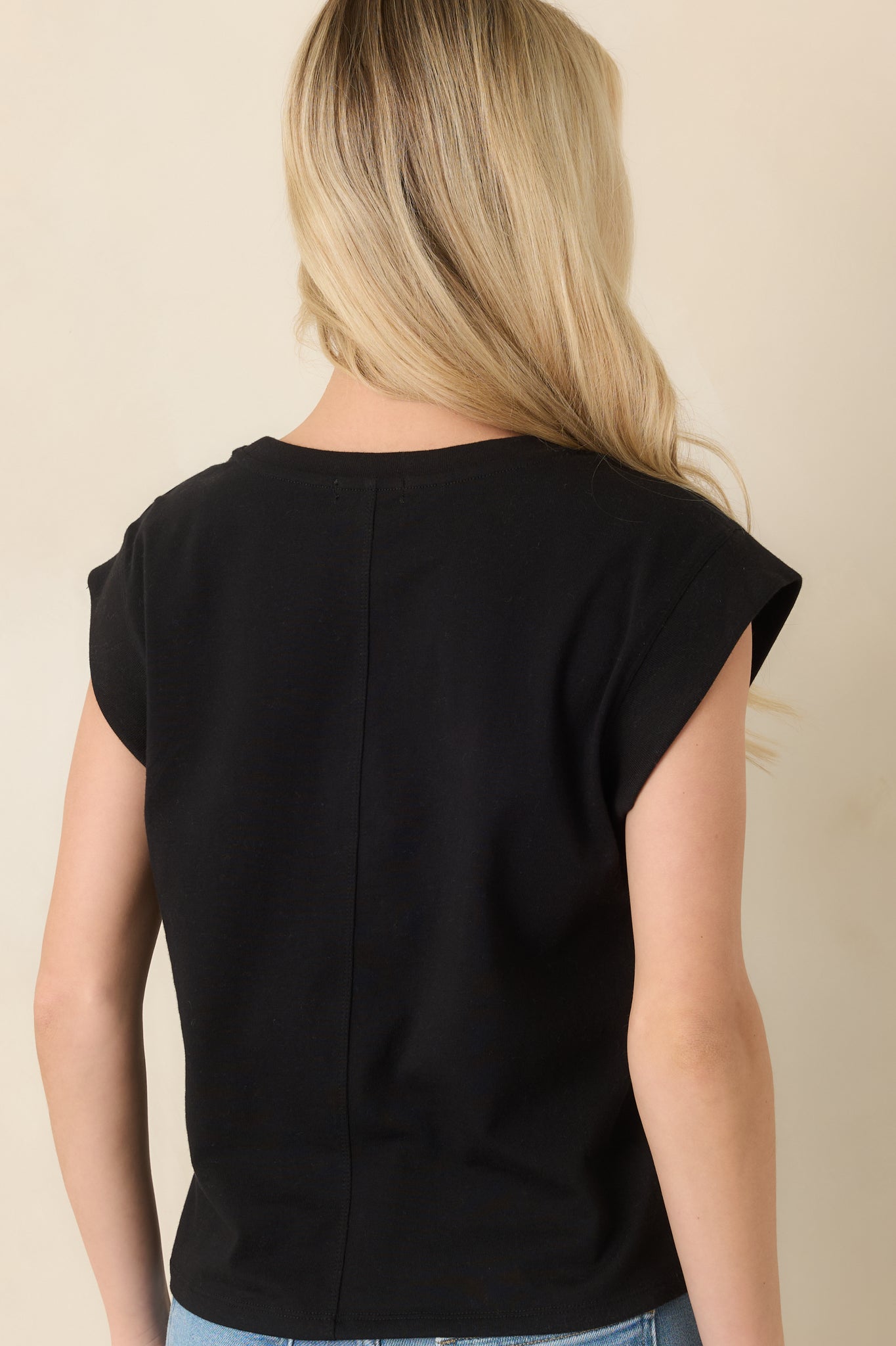 Z Supply True Black Camino Cotton Jersey Tee