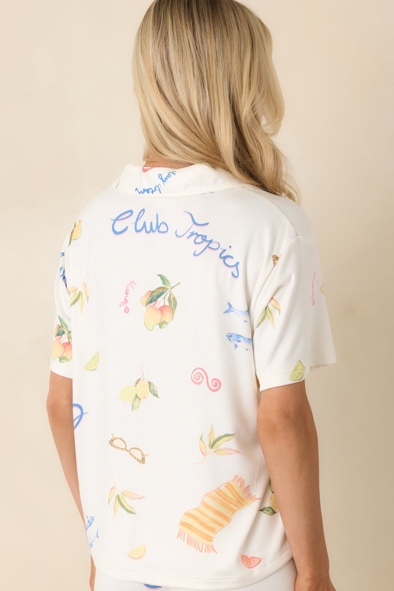 Z Supply Vanilla Ice Beach Days Pajama Top