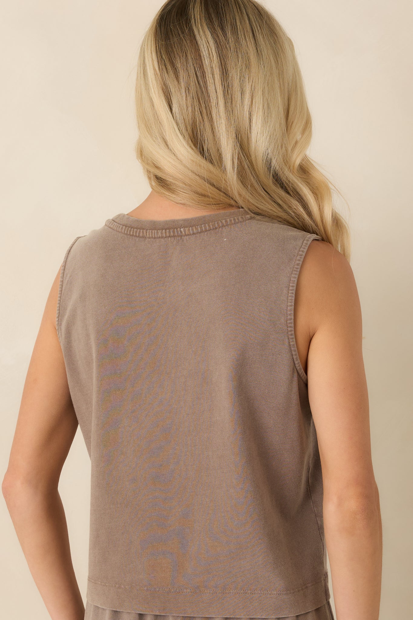 Z Supply Sloane Perfectly Taupe Cotton Jersey Tank