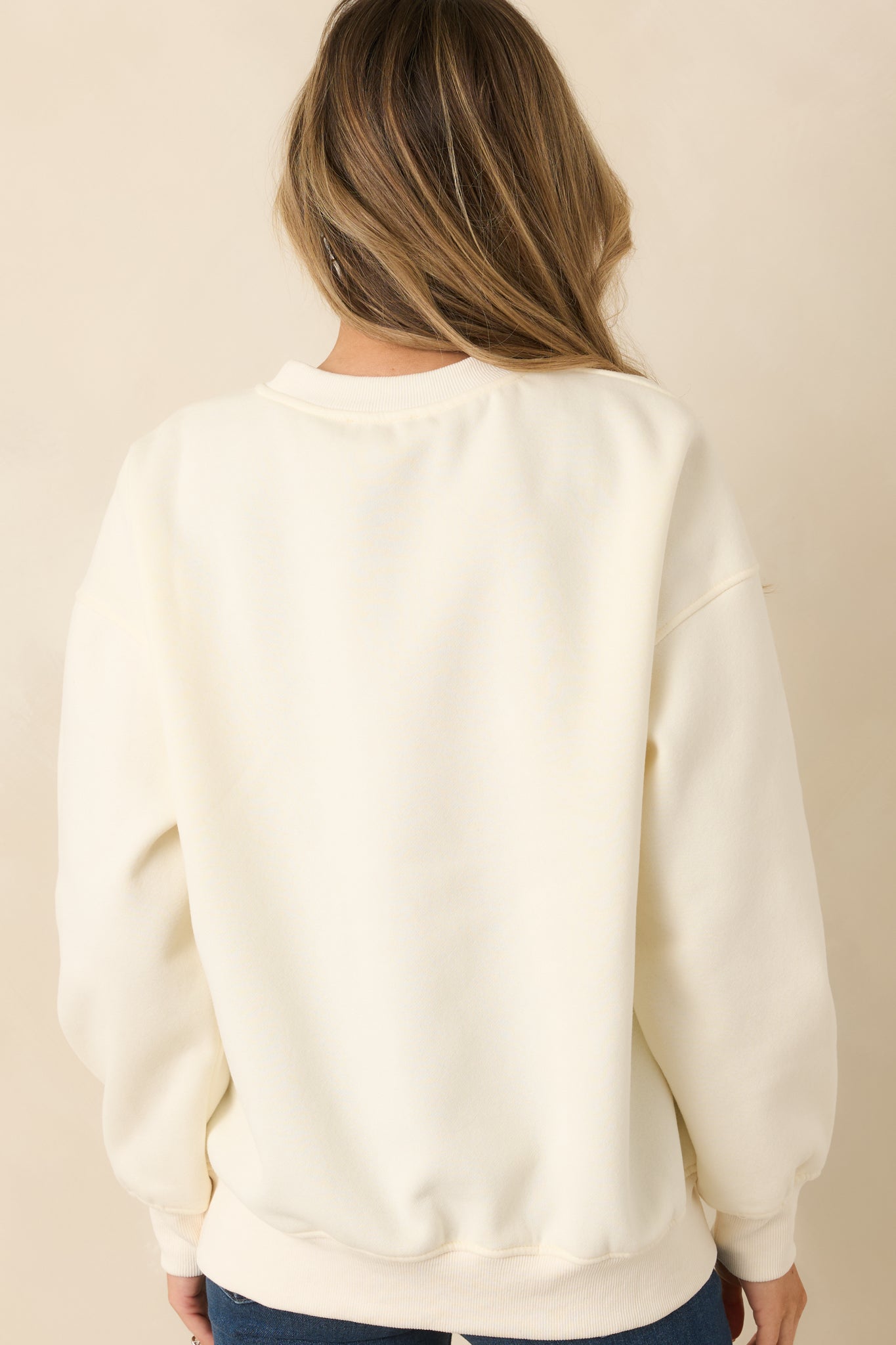 All The Sweet Things Ivory Multi Valentine Crewneck Sweatshirt