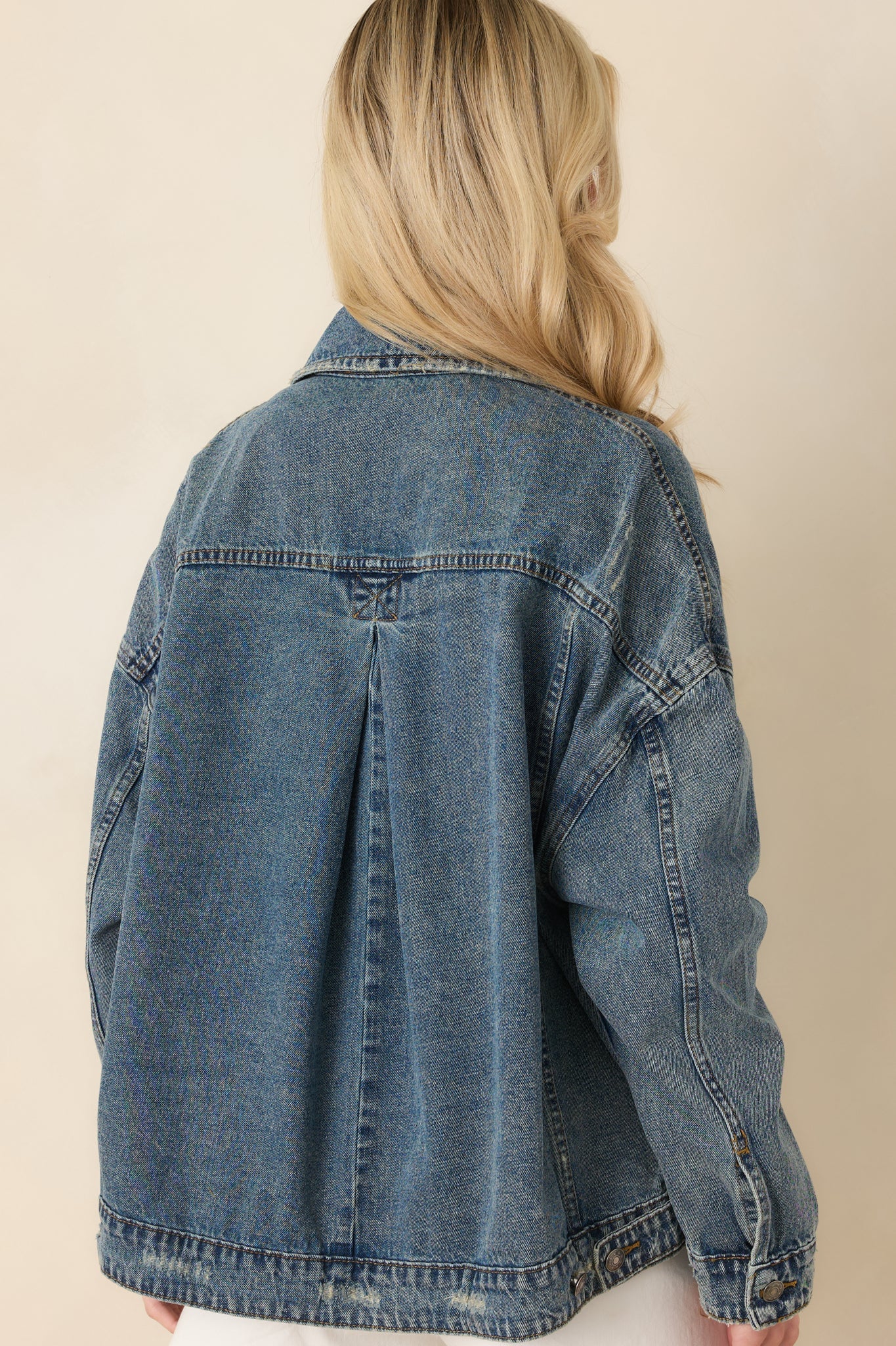 Anywhere You Go Medium Wash Cotton Denim Jacket