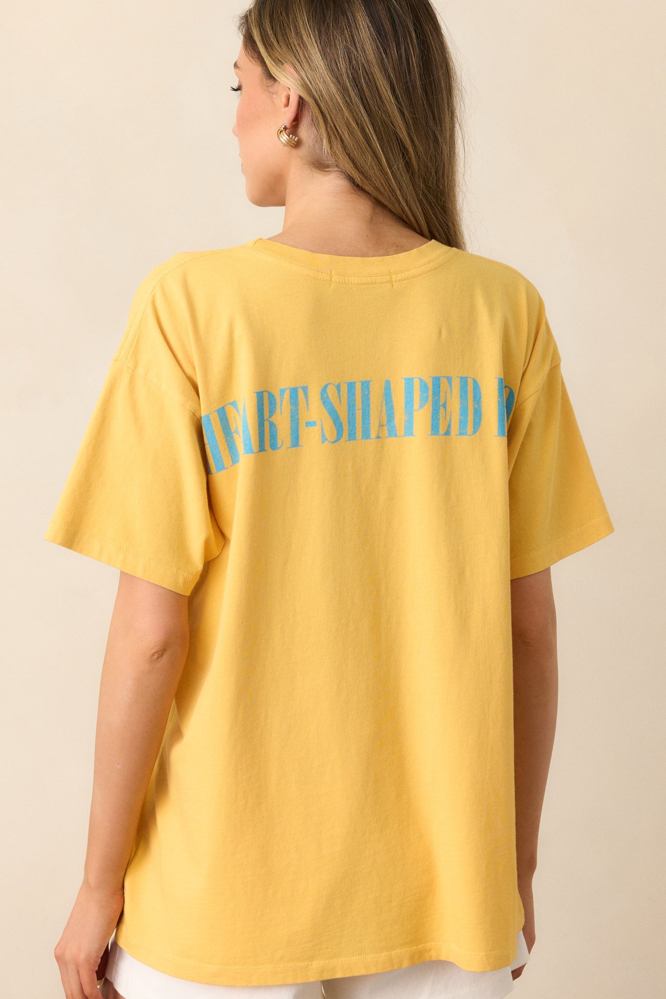 Nirvana Heart-Shaped Box Golden Yellow Merch Tee