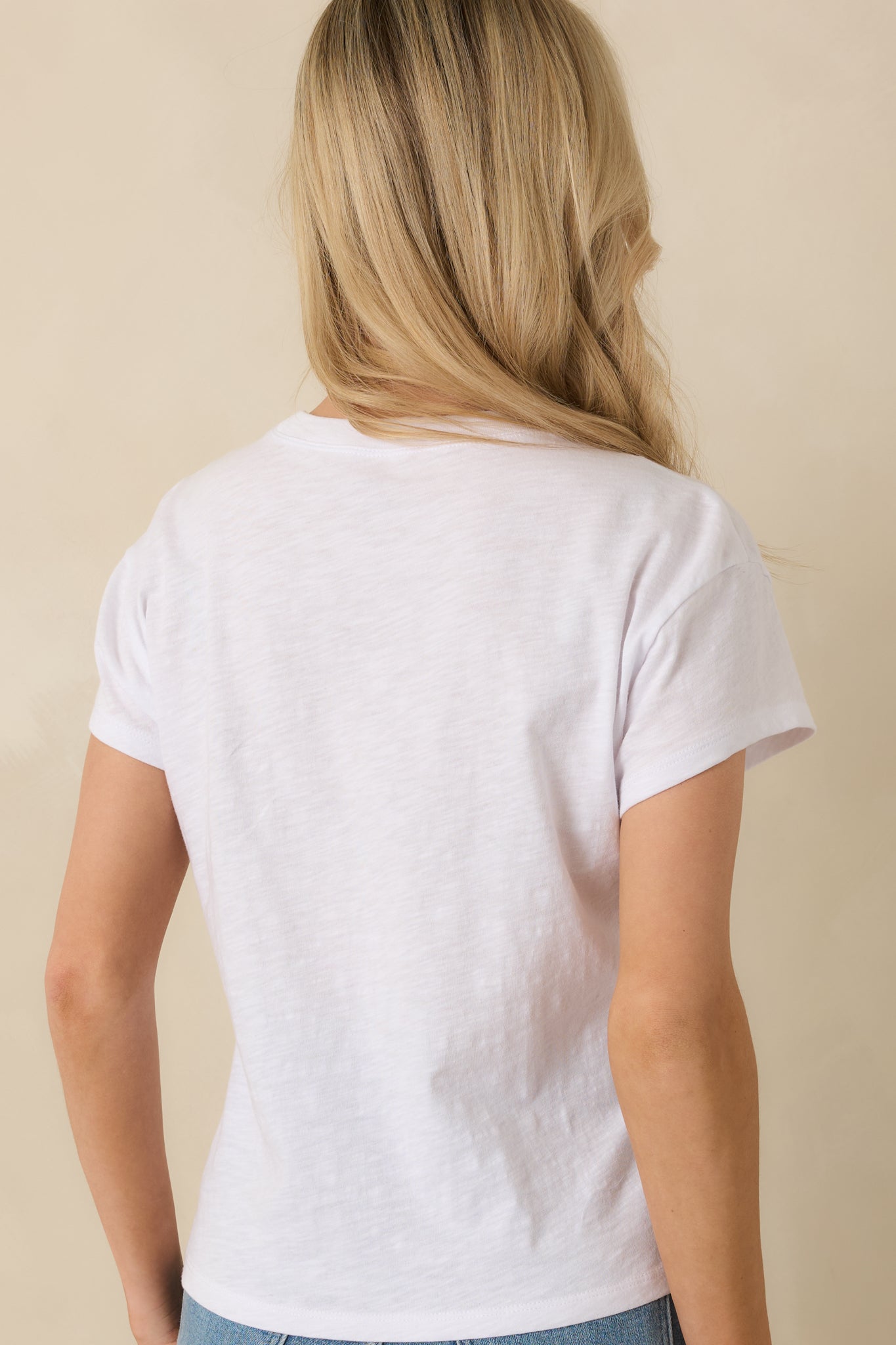 Z Supply White Cotton Foundation Premium Slub Tee