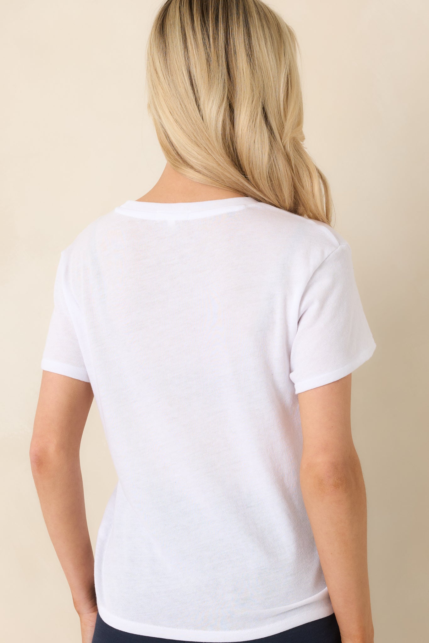 Z Supply White Tourist Knit Jersey Tee
