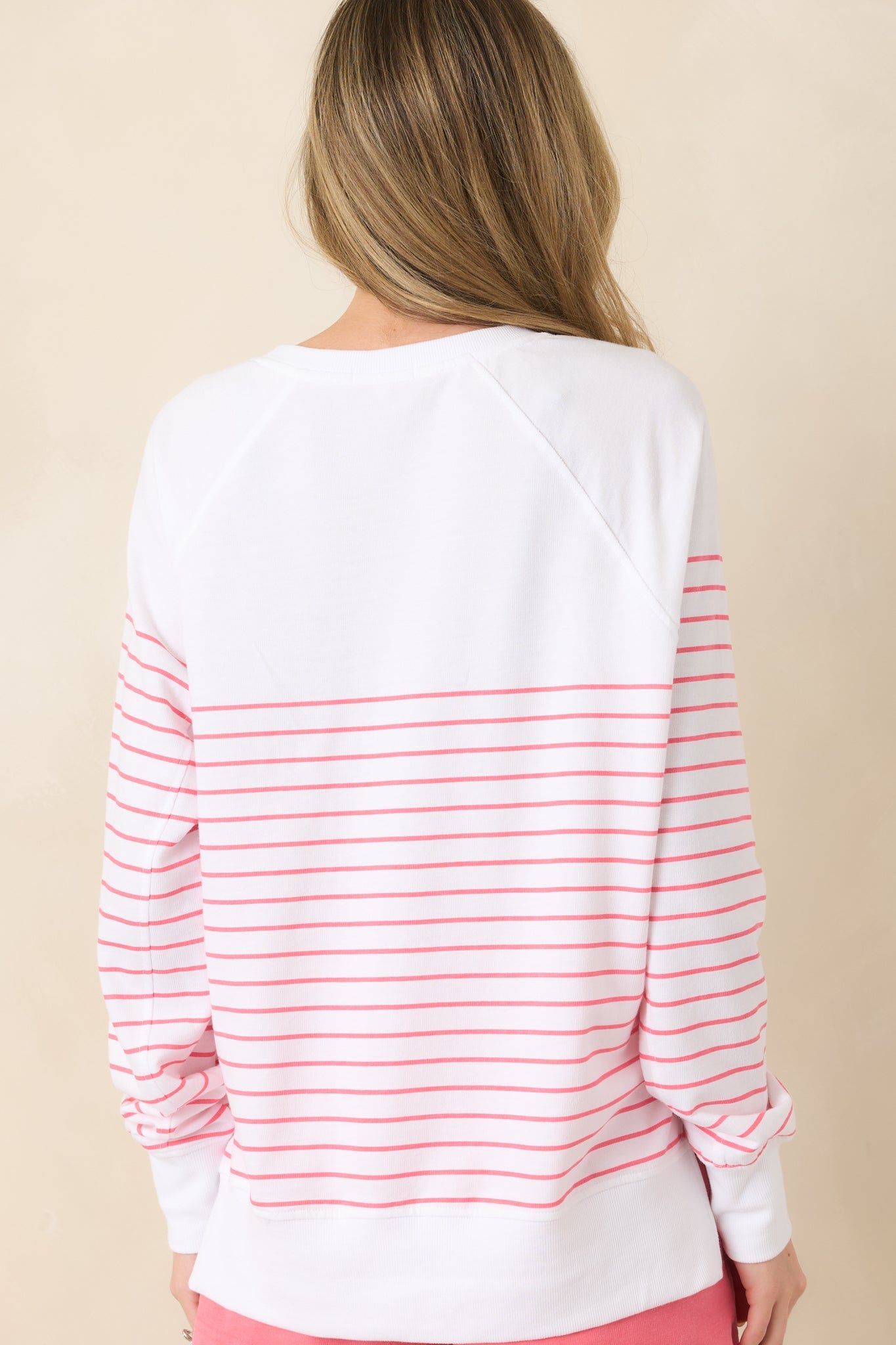 Z Supply White Weekender Stripe V-Neck