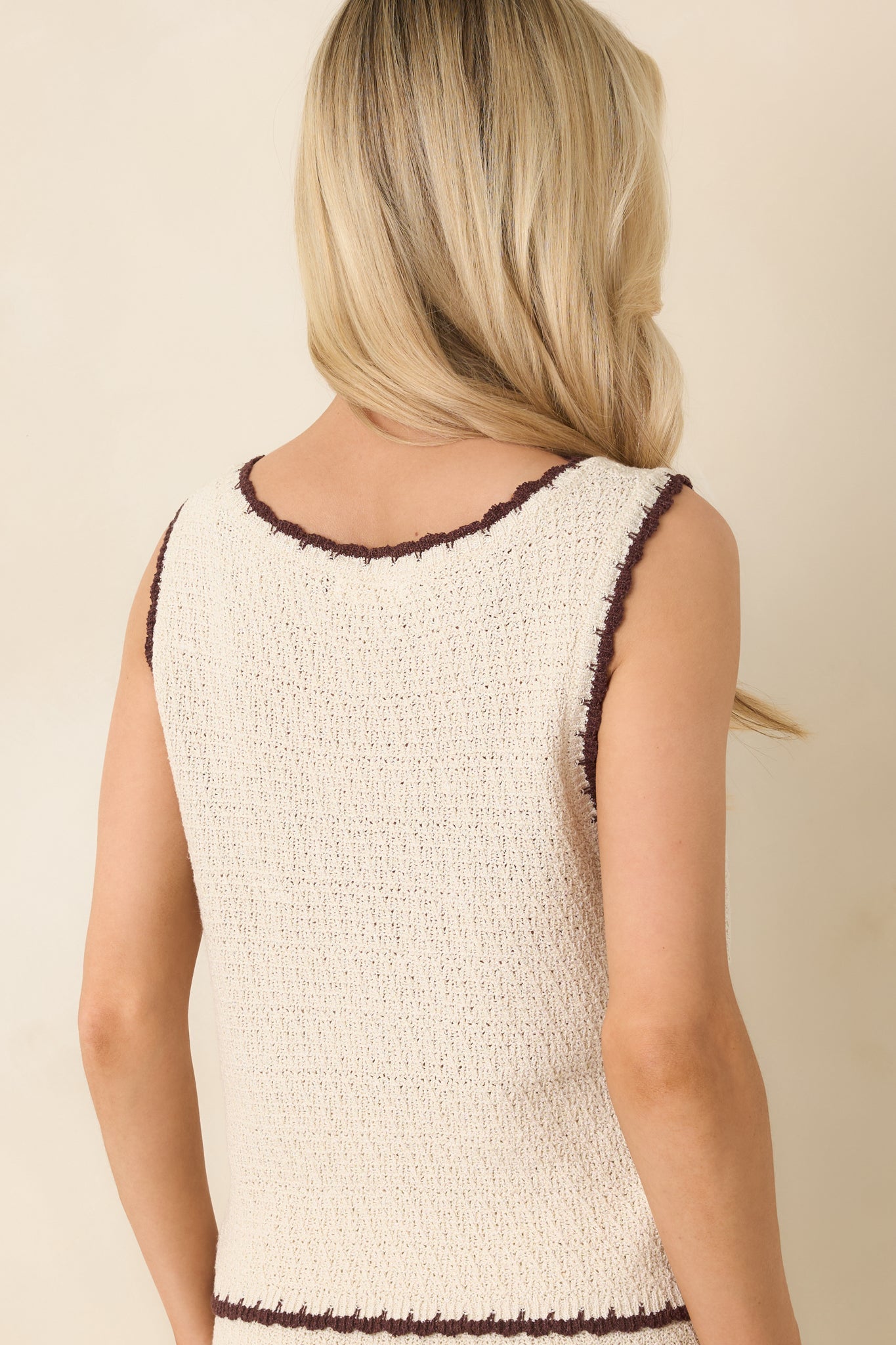 Z Supply Beige Yessenia Whipstitch Tank