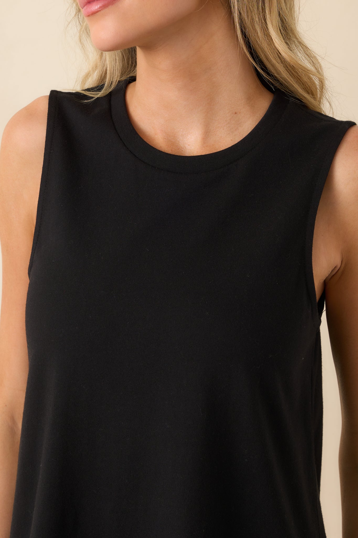 Z Supply Black Cotton Sloane Mini Dress