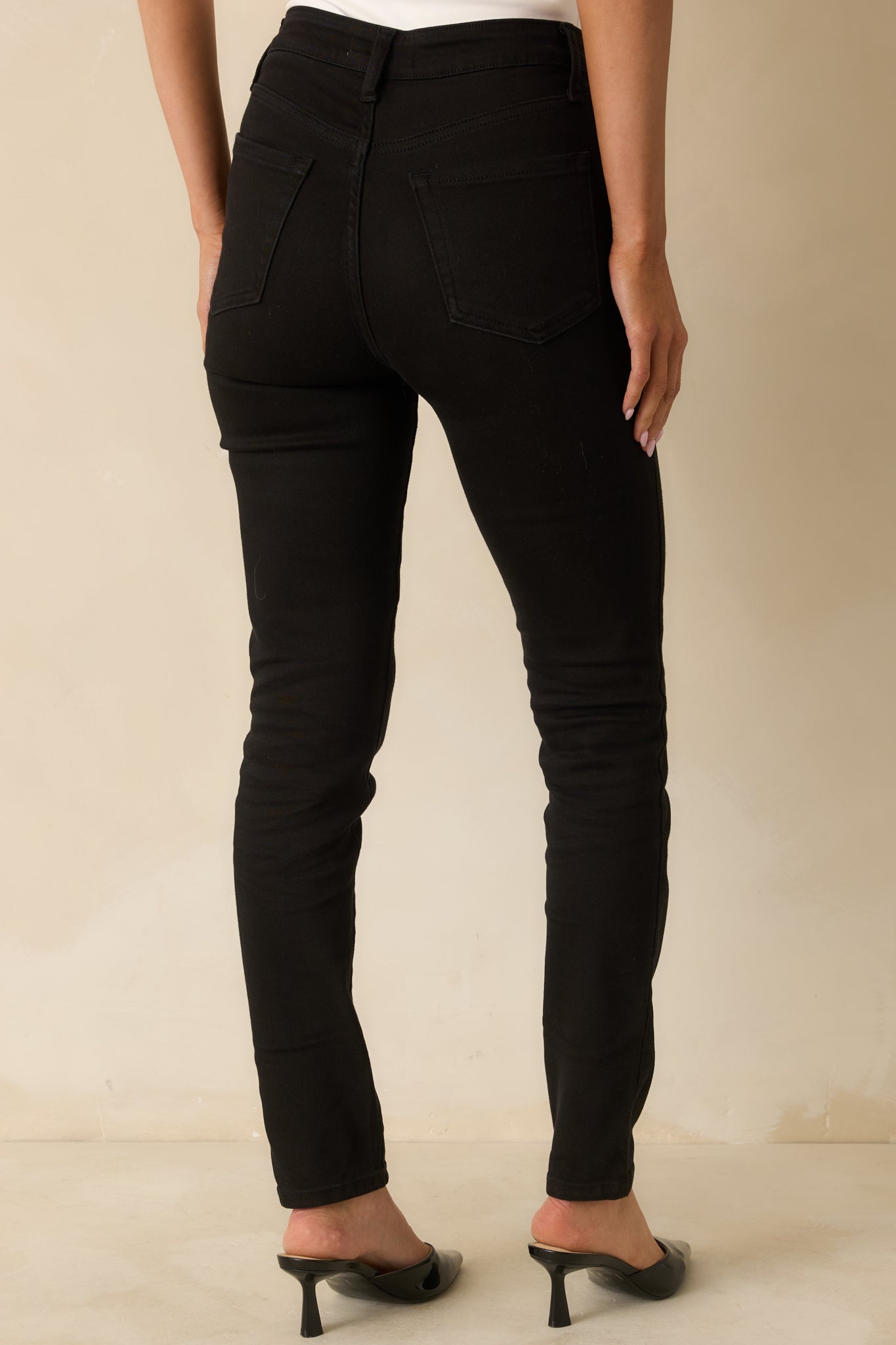 The Edge of It Black Stretch High Waist Jeans