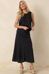 Z Supply Sloane Black Linen Tank