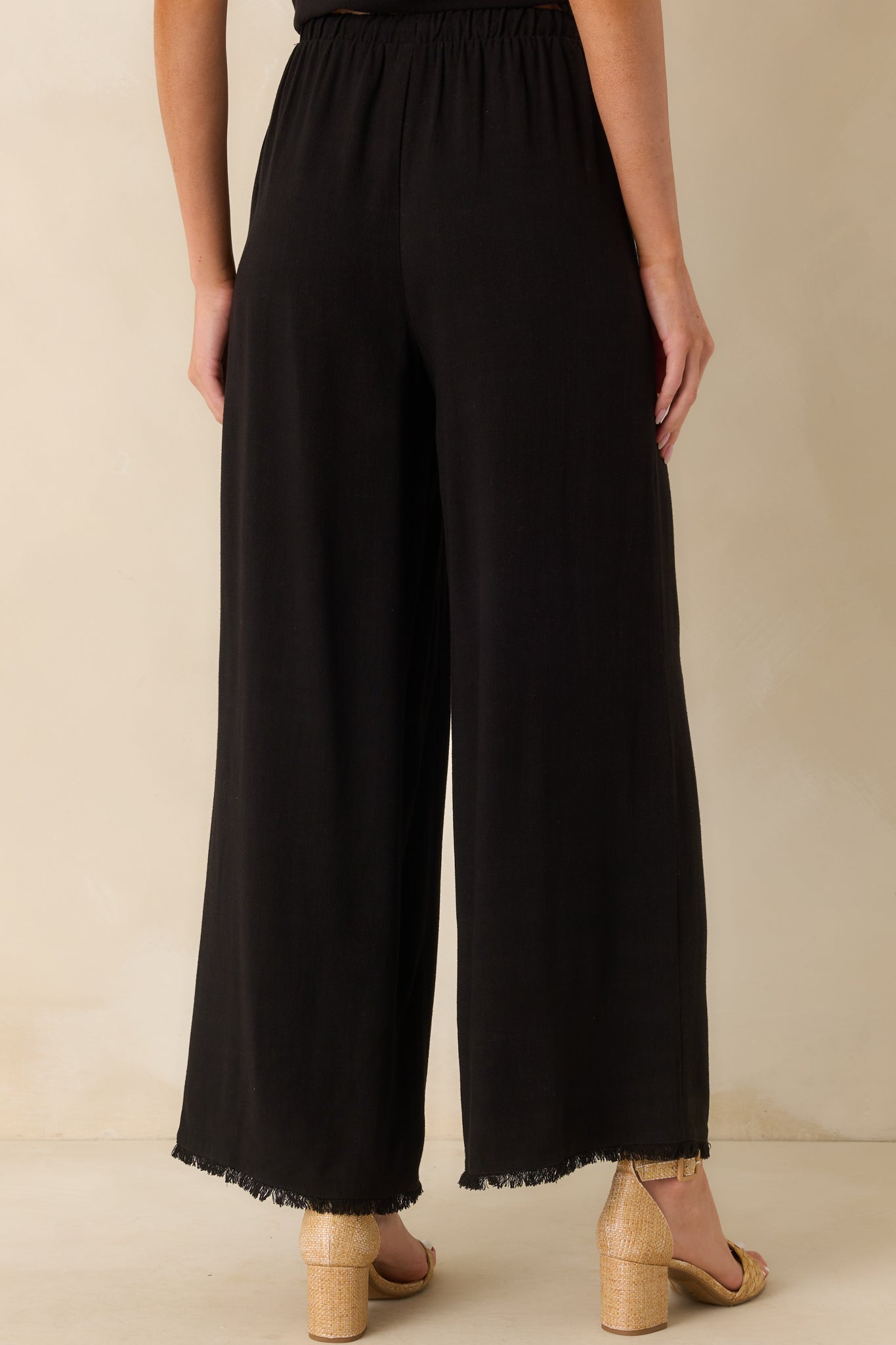 Z Supply Black Soren Linen Pants