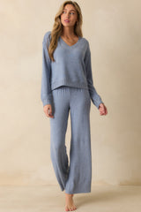 Z Supply Blue Velvet Dawn Smocked Pants