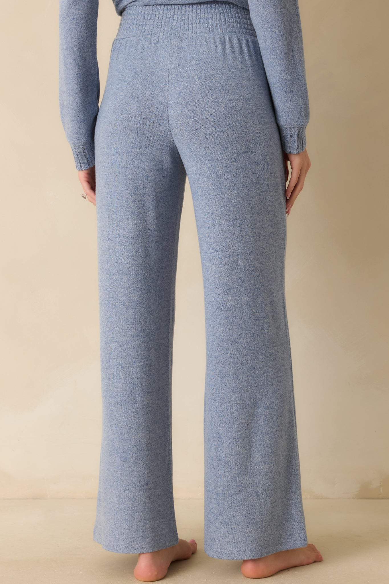 Z Supply Blue Velvet Dawn Smocked Pants