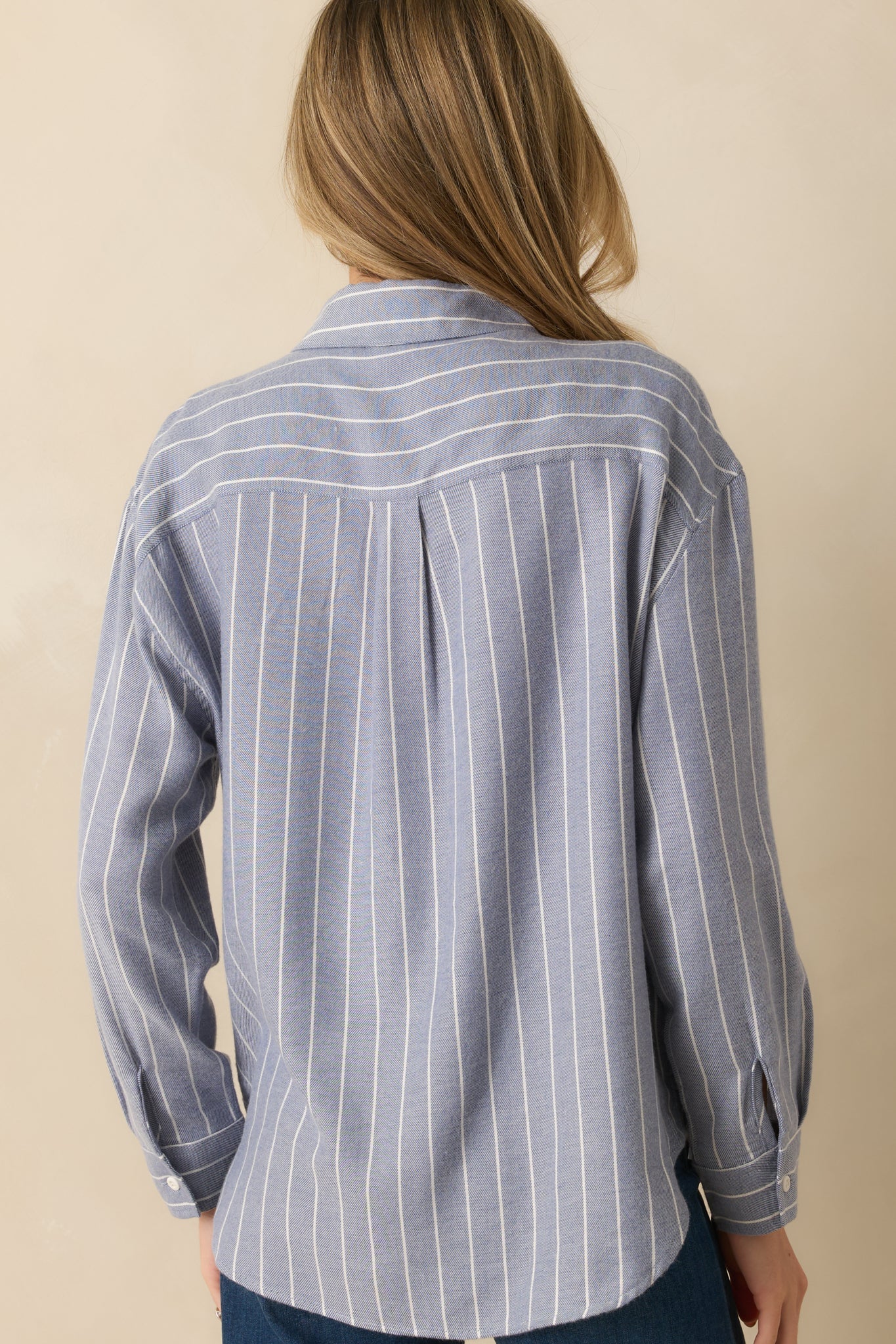 Z Supply Blue Velvet River Plaid Button Up