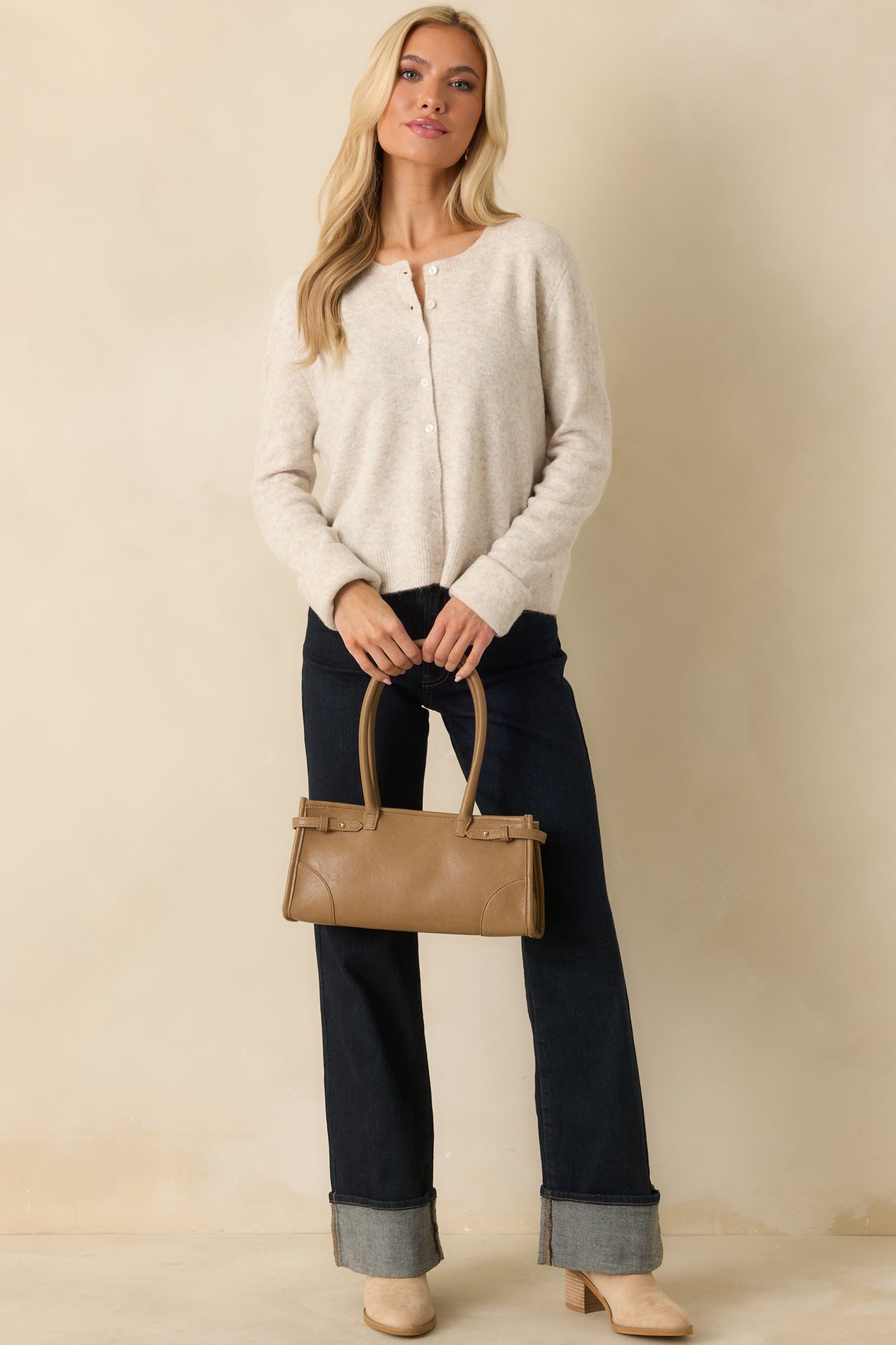 Z Supply Oatmeal Heather Medina Cozy Cardigan