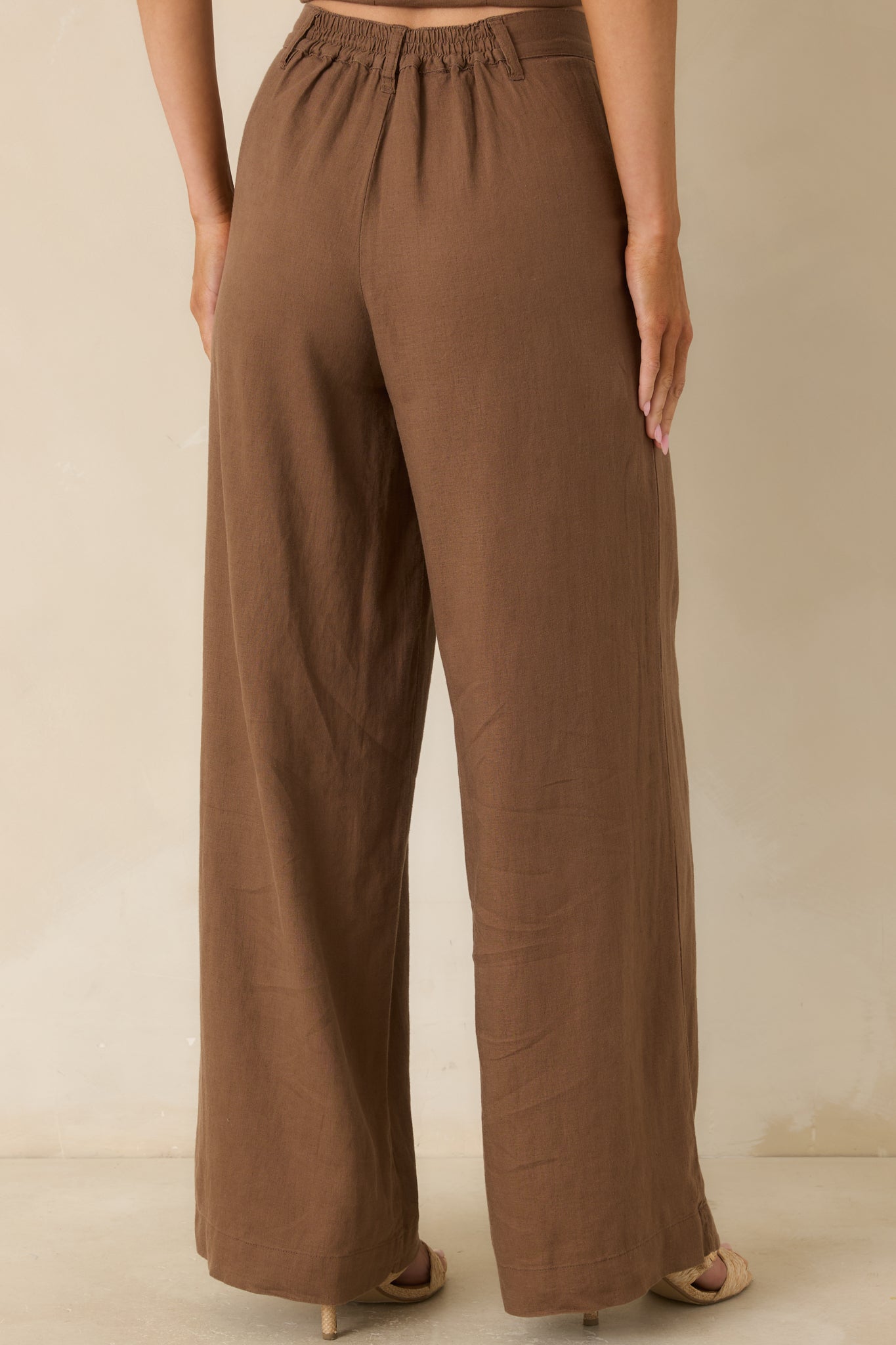 Z Supply Overlook Chestnut Brown Linen Pants