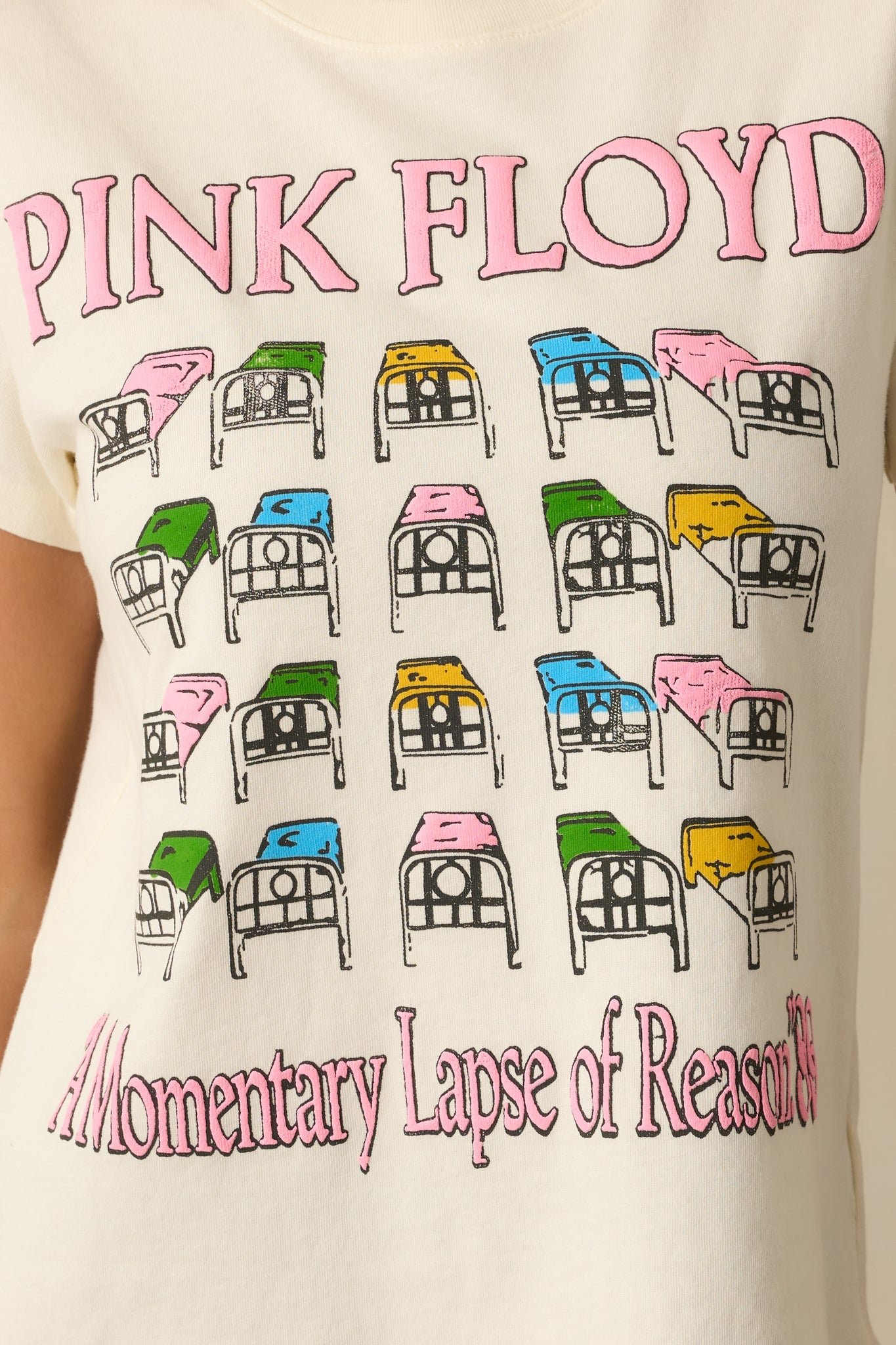 Pink Floyd Ivory Cotton Momentary Lapse Of Reason Tour Tee