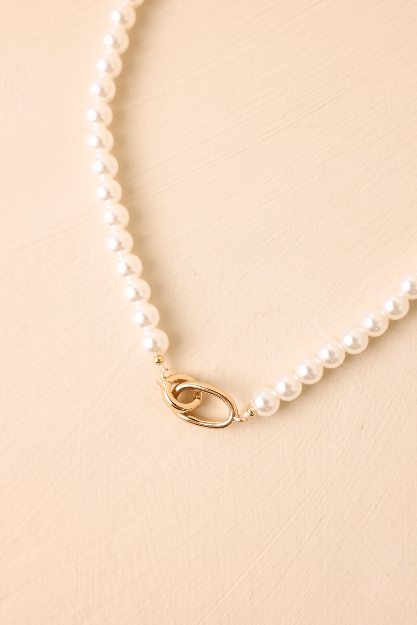Polished to Perfection Faux Pearl Necklace