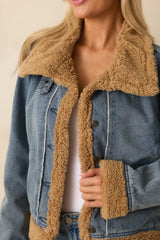 Thread & Supply Medium Wash Cotton Henrietta Denim Jacket