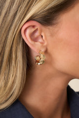 Well Rounded Gold Circle Segmented Hoop Earrings