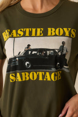 Beastie Boys Sabotage Solo Army Green Cotton Tee