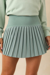 Z Supply Light Sage Playing Doubles Skirt