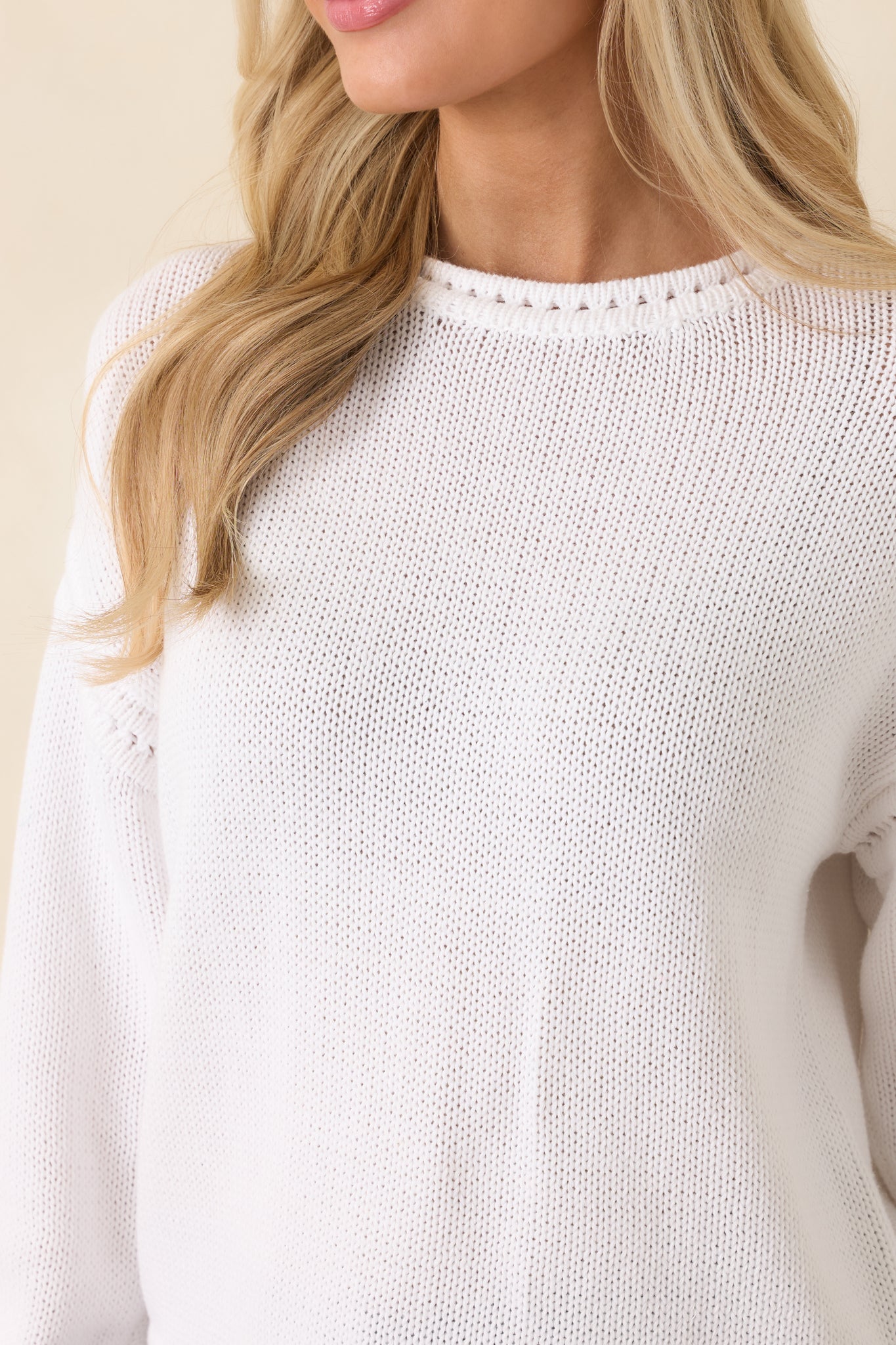 Z Supply White Bellami Cotton Sweater