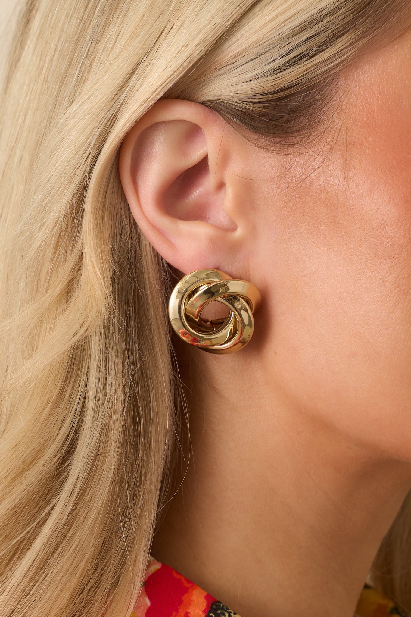 Keep Your Composure Gold Twisted Spiral Earrings