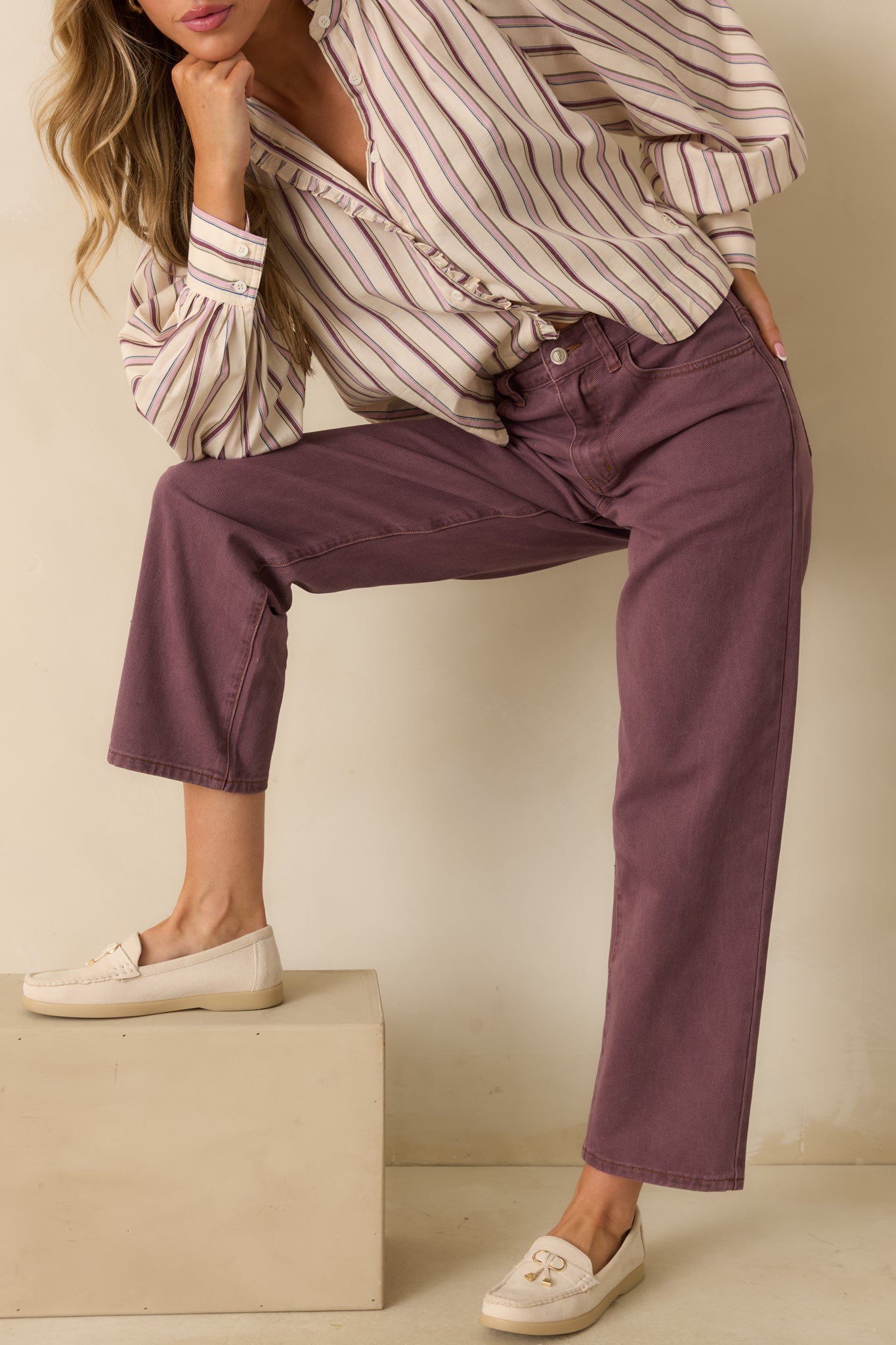 FRNCH Violet High Rise Pepper Jeans