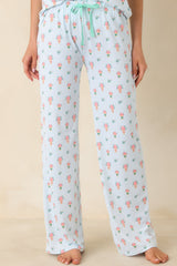 Mint to Be Mine Mint Green Multi Floral Pajama Pants