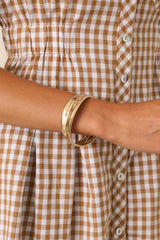 Shifting Shape Gold Sculptural Bangle Bracelet