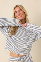 Z Supply Classic Navy Stripe Long Sleeve Top
