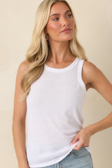 Z Supply Select White Jersey Knit Tank Top