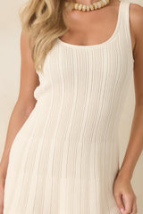 Z Supply Nadia Ivory Crochet Knit Mini Dress
