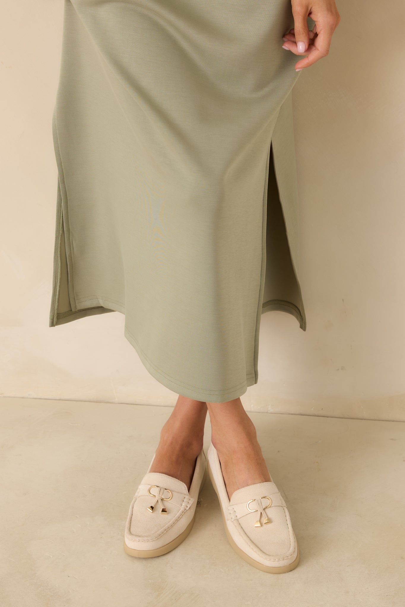 Ready For Whatever Ivory Faux Suede Platform Penny Loafers