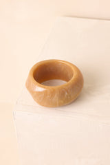 Couldn't Miss It Tan Marble Twisted Bangle Bracelet