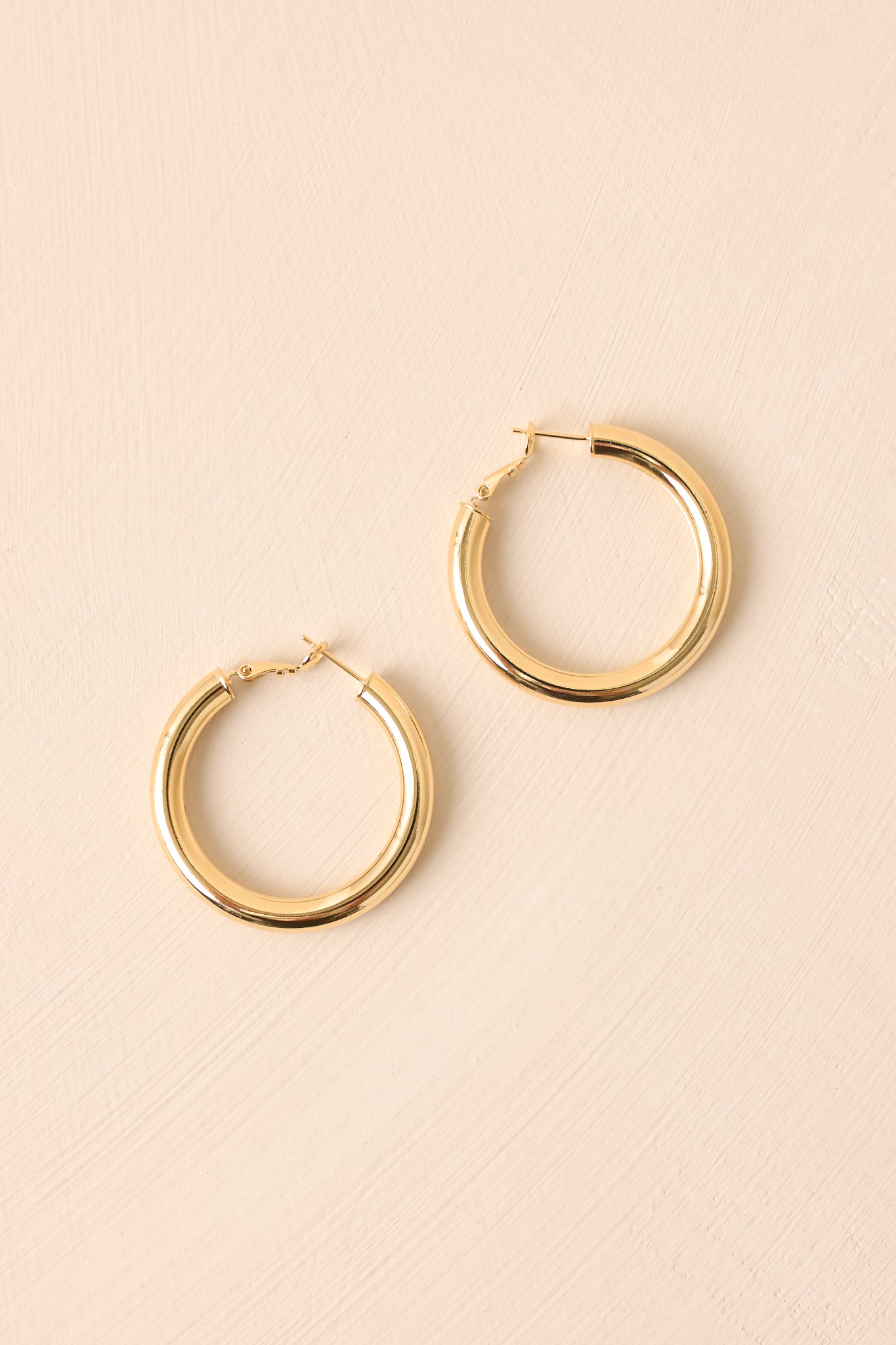 Take It Or Leave It Gold Hoop Earrings