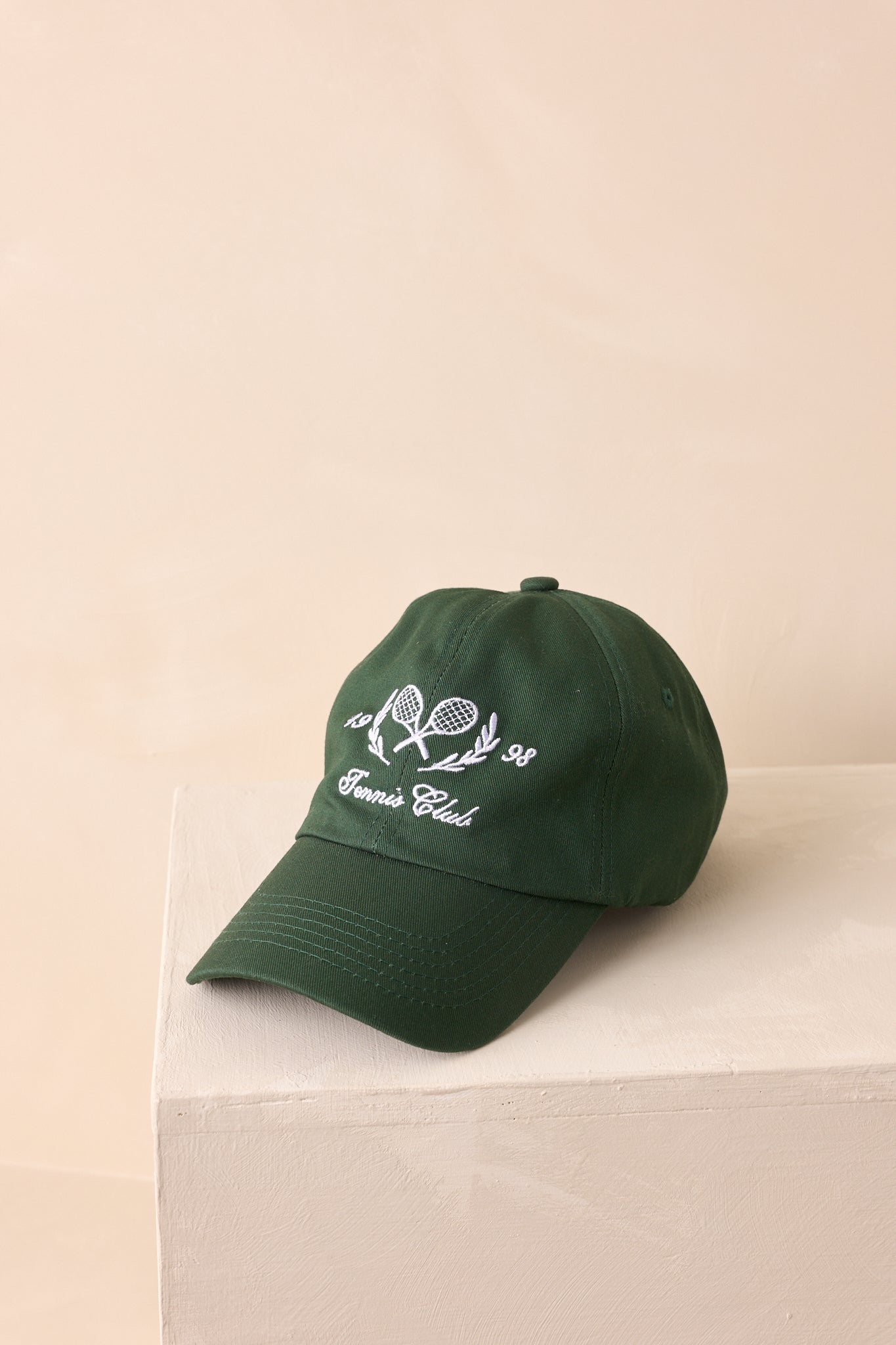 The Tennis Club 1998 Hunter Green Embroidered Cotton Baseball Cap