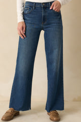 Always On Time Dark Wash Straight Leg Jeans