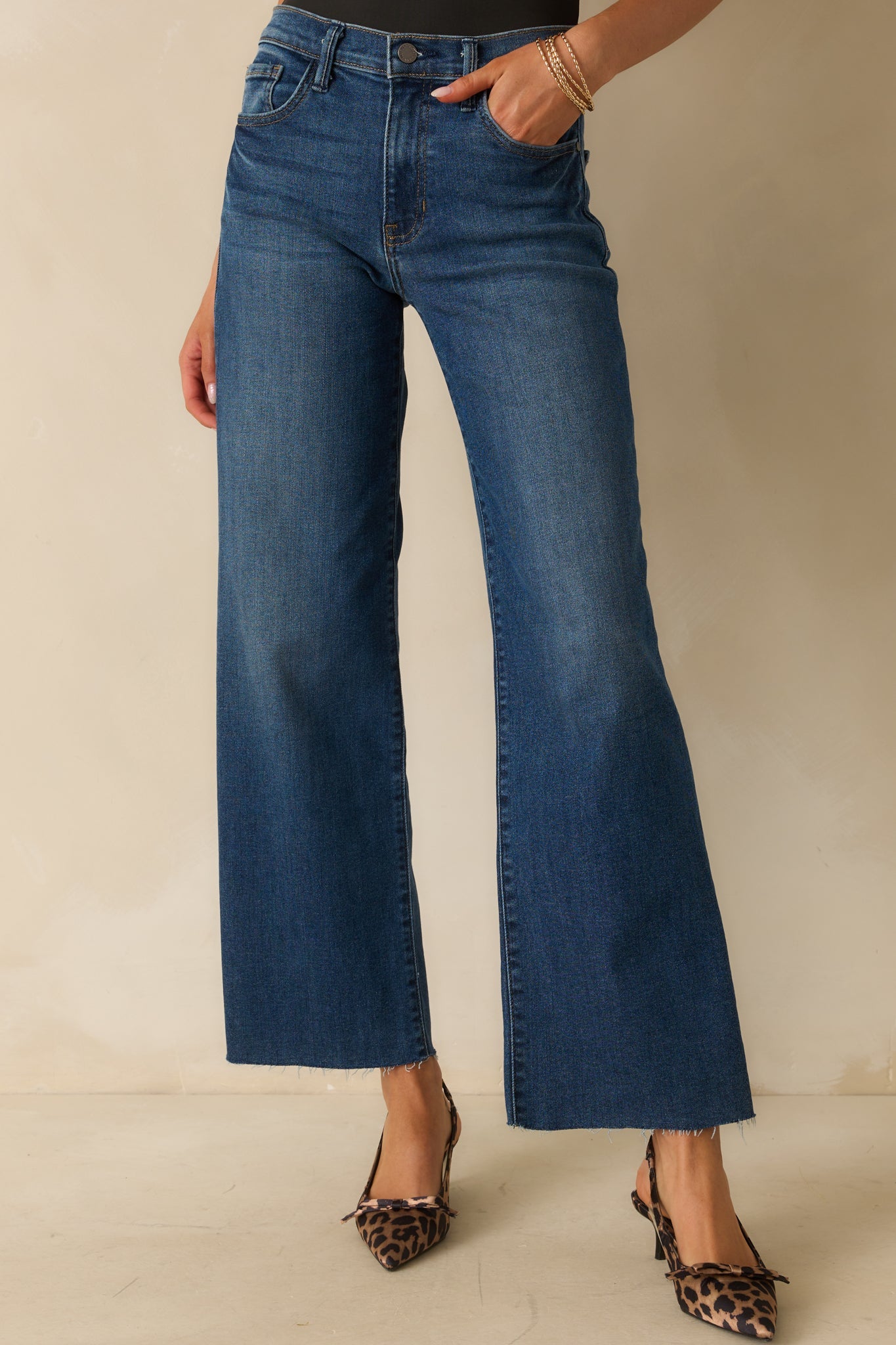 Always On Time Dark Wash Straight Leg Jeans
