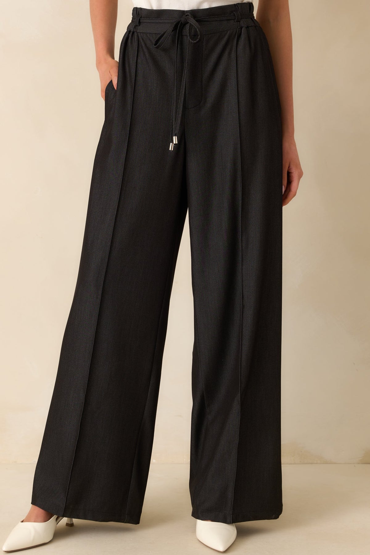 Owning The Room Black High Waisted Pants