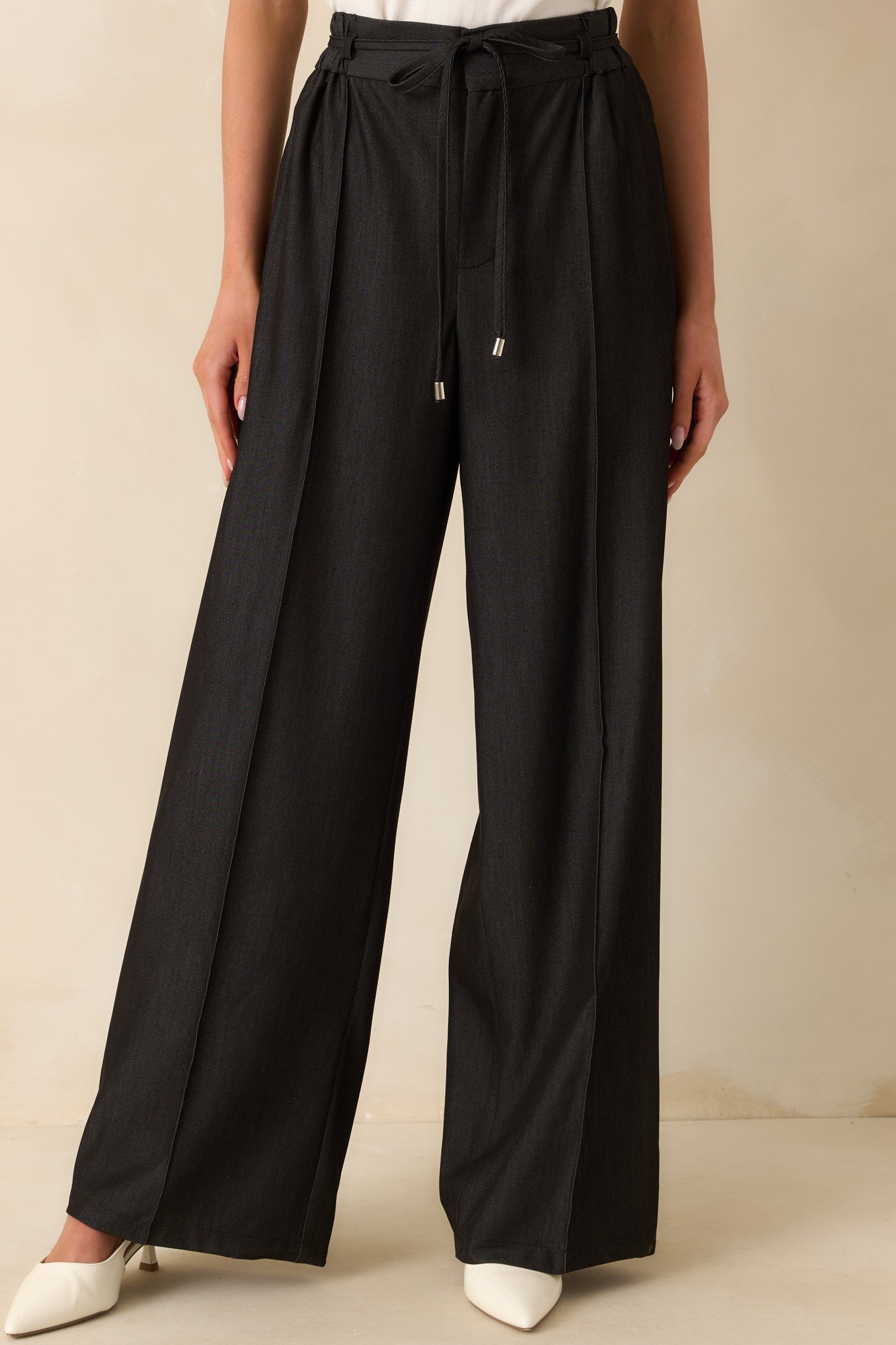 Owning The Room Black High Waisted Pants