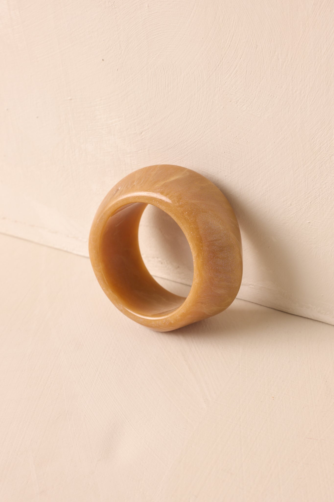 Couldn't Miss It Tan Marble Twisted Bangle Bracelet