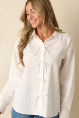 All In The Details 100% Cotton Button Front Top