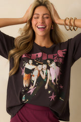 Spice Girls Doodles Black Cotton Merch Tee