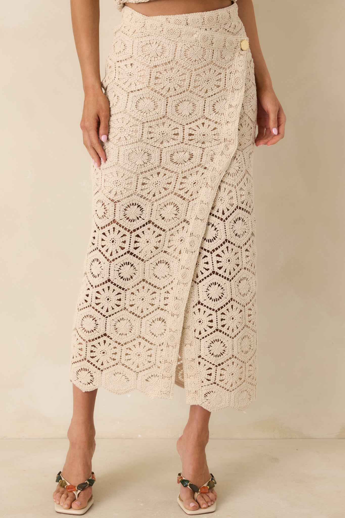 Z Supply Natural Raquel Lace Skirt