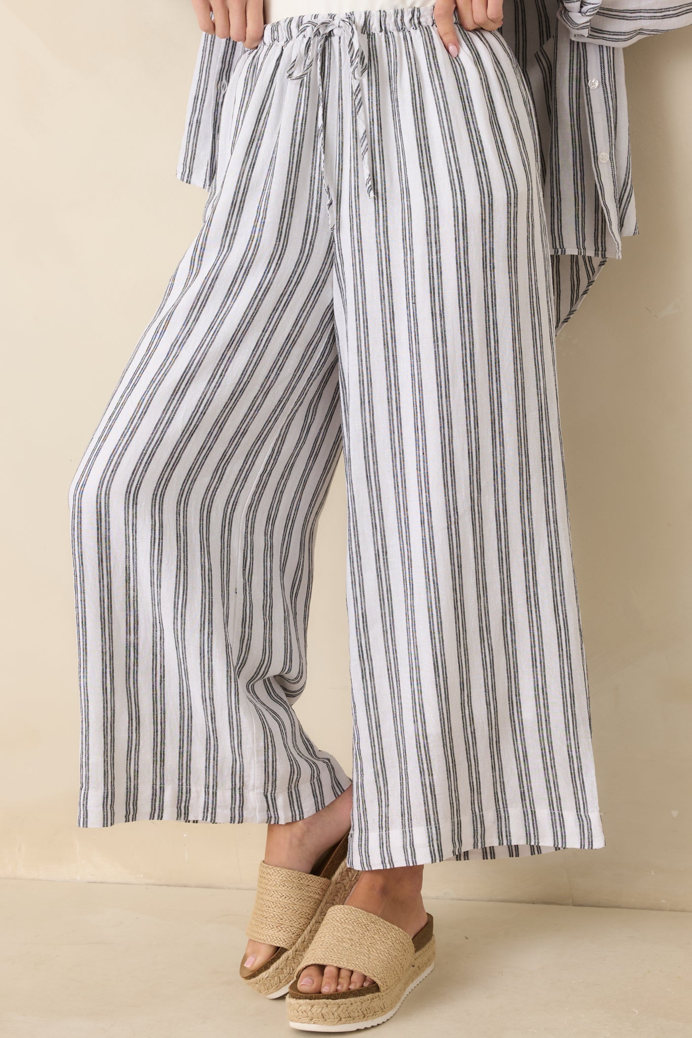 Z Supply The Perfect Black & White Stripe Pants