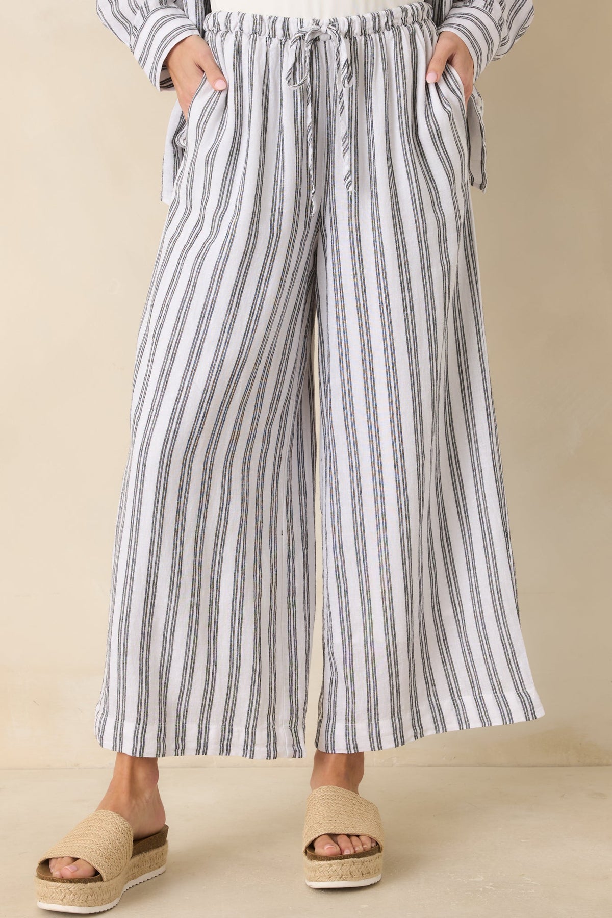 Z Supply The Perfect Black & White Stripe Pants