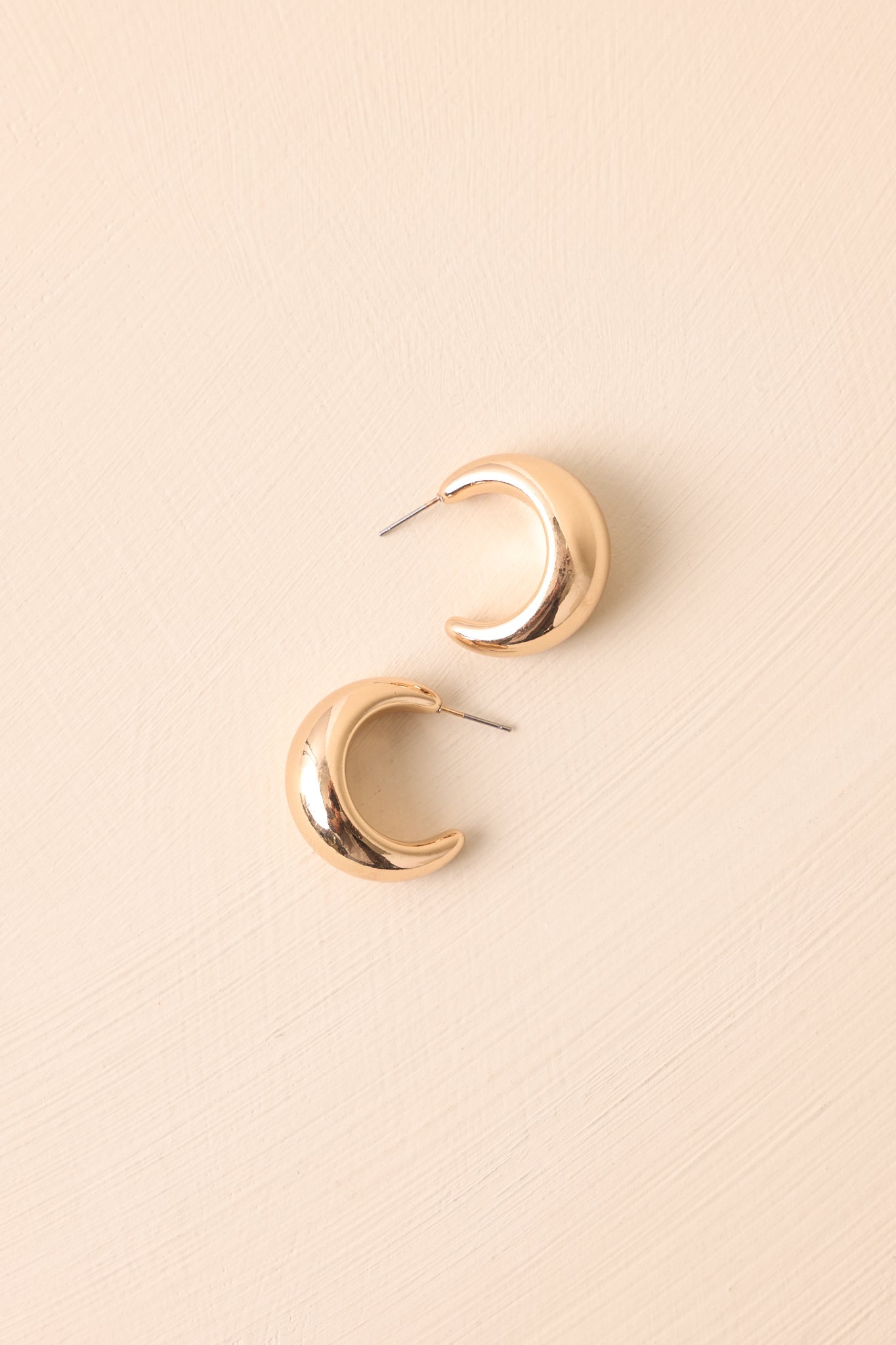Simply Magnetic Gold Dome Hoop Earrings
