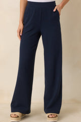 Z Supply Navy Blue Andre Wide Leg Pants